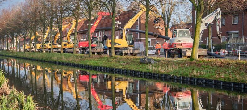 Boring warmteleiding onder Rijnweg Hoorn