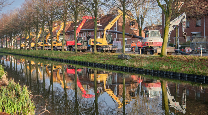 Boring warmteleiding onder Rijnweg Hoorn