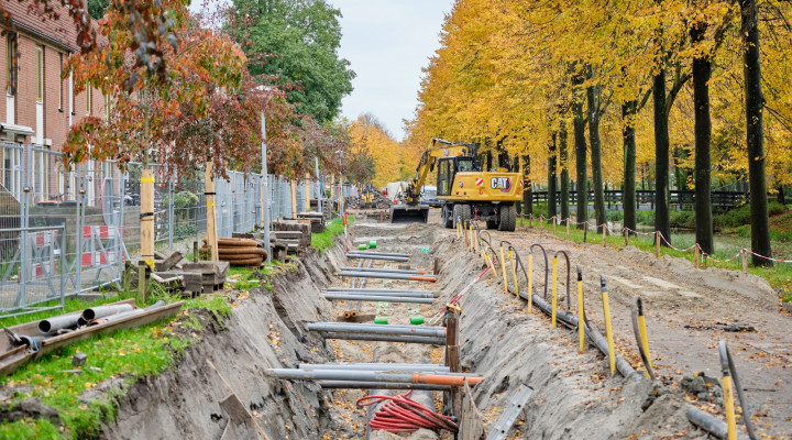 Foto aanleg warmtenet Amstelweg Hoorn